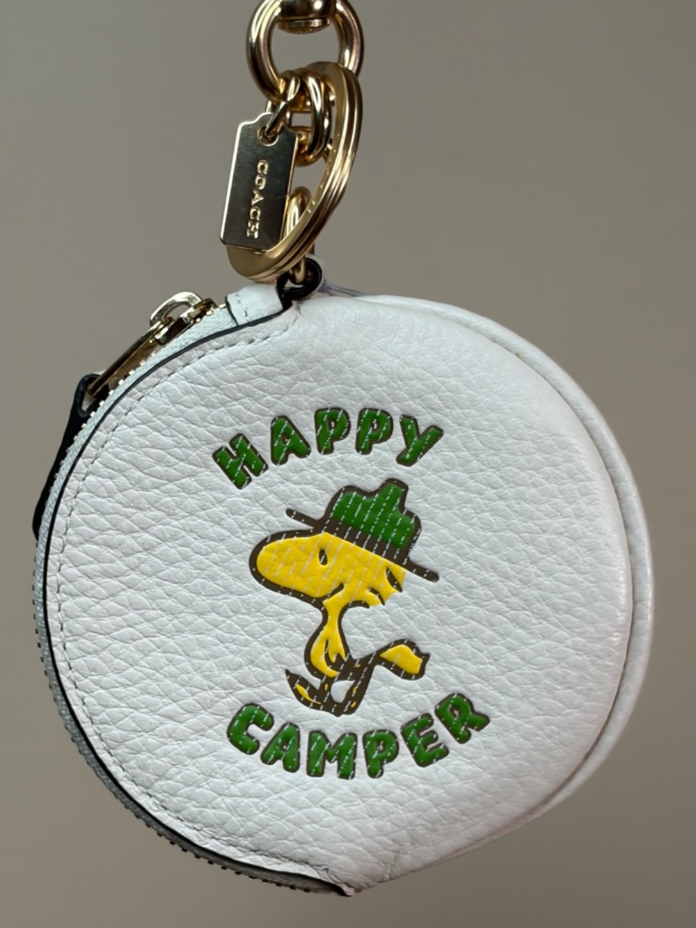 Coach x Peanuts Woodstock LE Circular Pouch Bag Charm C4318 NWT - Picture 2 of 12